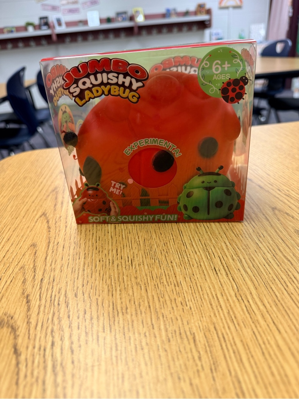 Jumbo Squishy Ladybug Kids Toy - Red
